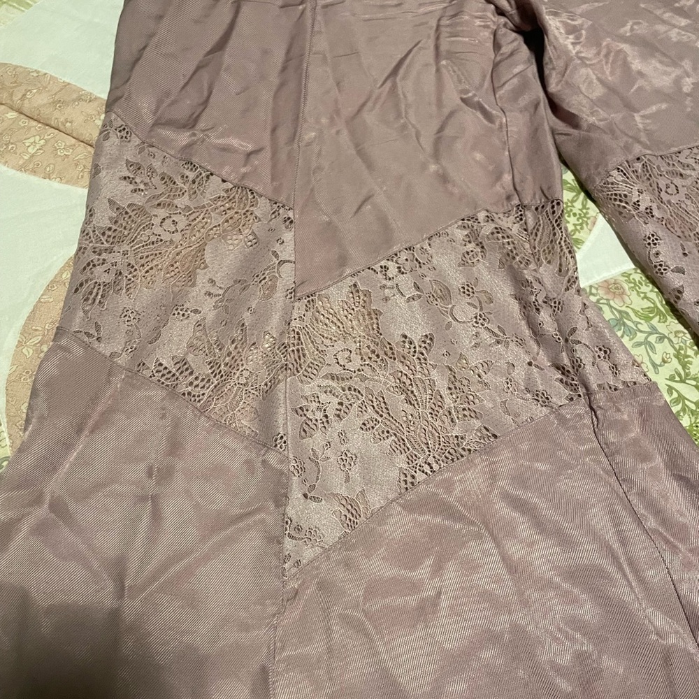 Anthropologie Mauve Sikly Plazo Pants  SIZE 2. LIKE NEW - Picture 3 of 5